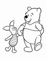 Pooh Coloring Piglet Pages Winnie Friends Rocks Bee sketch template