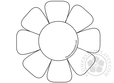flower   petals coloring page flowers templates