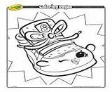Pages Coloring Crayola Sneaky Wedge Shopkins Printable sketch template