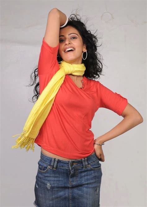 Rakul Preet Singh Photo Shoot Stills In Red T Shirt And