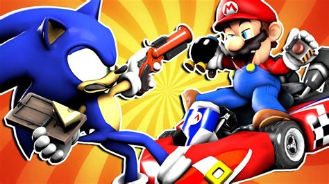 Mario Vs Sonic Prank Battle Youtube