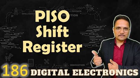 piso shift register parallel input serial output shift register circuit working waveforms