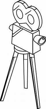 Camera Movie Clipart Drawing Film Coloring Pages Clip Icon Cliparts Clipartbest Colouring Template Paintingvalley Library sketch template