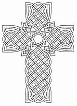 Coloring Cross Pages Celtic Crosses Printable Rose Glass Stained Adults Wings Color Easter Designs Print Mandala Detailed Patterns Adult Sheets sketch template