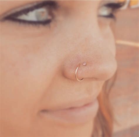 absolutely in love with the double nose piercing two nose piercings