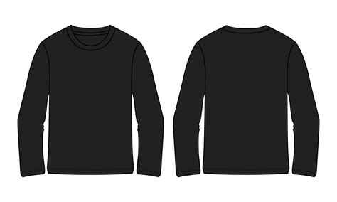 Long Sleeve T Shirt Vector Art Icons And Graphics For Free Download