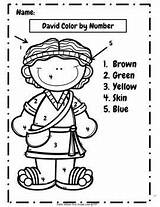David King Anointed Goliath Bible Worksheets School Preschool Choose Board Children Character sketch template
