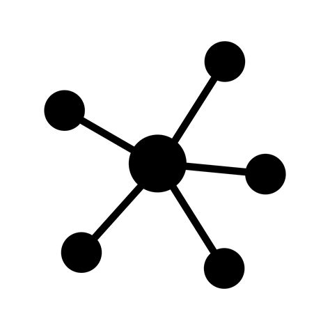 networking diagram vector icon  vector art  vecteezy