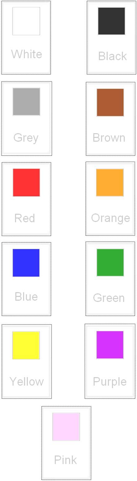 color flash cards  printable color flash cards individual flash
