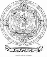 Tibetan Mandalas Buddhist Dover Buddha Haven Publications Zen Verob Thangka Doverpublications sketch template