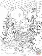 Colorare Presepe Coloring Shepherds Disegni Bambini Nacimiento Jésus Hirten Ritagliare Gesu Pastori Bergers Bambino Creche Ausmalbild Nativita Giuseppe Pastores Gesù sketch template