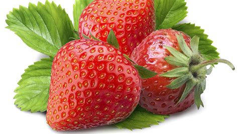 Strawberries In White Background Hd Strawberry Wallpapers Hd