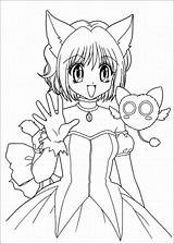 Anime Coloring Pages Cute Popular sketch template