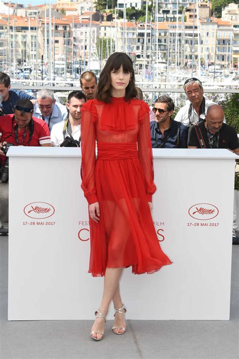 stacy martin at the le redoutable photocall during the 70th annual cannes film festival 05 21
