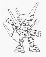 Medabots Coloring Chibi Beetle Helix sketch template
