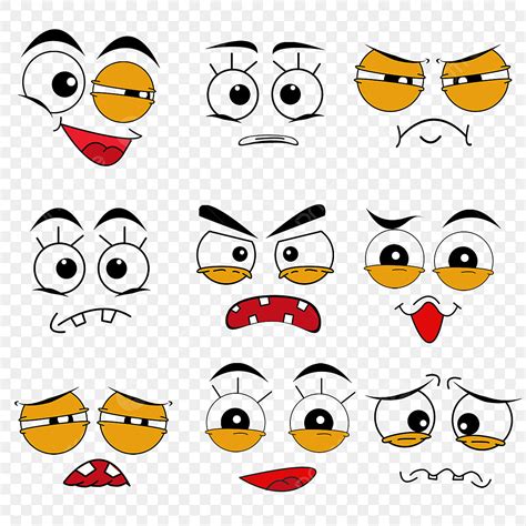Gambar Emoji Mata Bulat Lucu Mata Clipart Kartun Sedih Png