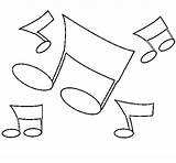 Musical Notes Coloring Coloringcrew sketch template
