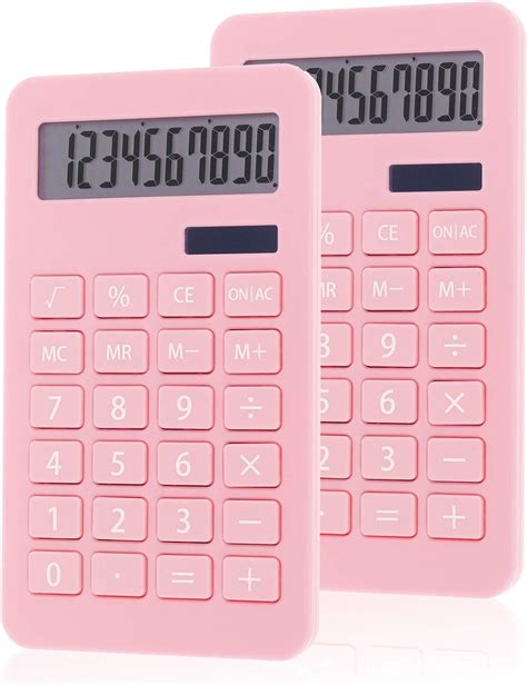 pieces basic standard calculators kids calculator  digit lcd display calculator solar power