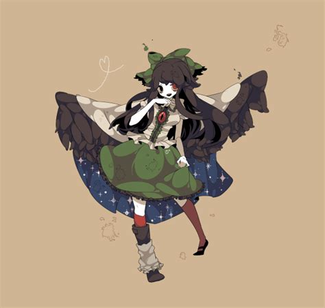 Touhou Tagme Bad Id Reiuji Utsuho Asymmetrical Clothing