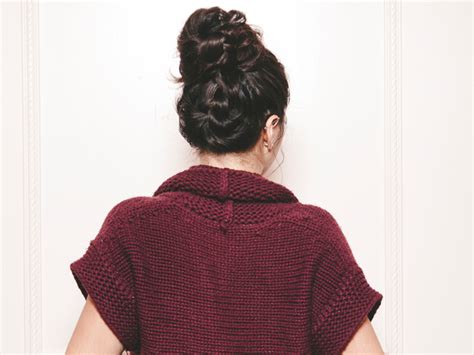 5 minute braided top knot hair tutorial the best crazy morning do ever