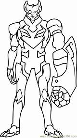 Coloring Sendak Commander Voltron Legendary Defender Coloringpages101 Pages sketch template