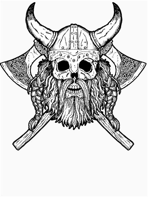 norway  shirt  zugart viking skull warrior tattoos