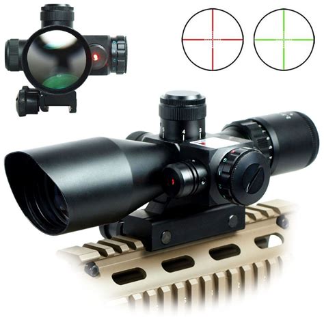 Gun Airs Rifle Riflescope 2 5 10x40e Red Green Dot Laser Sight