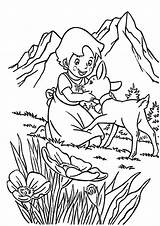 Heidi Malvorlagen Ausdrucken Colorir Desenhos Kinderserien Drucken Malvorlage Alps Malen Ziege Klara Besuchen Auflauf Bacheca sketch template