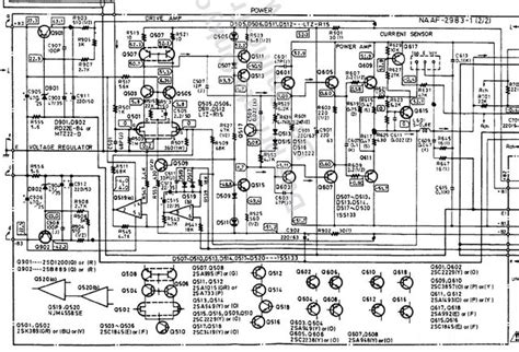 onkyo   schematic power amp section onkyo power schematic section hifi forumde