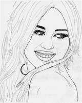 Coloring Cyrus Pages Miley Popular sketch template