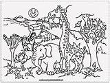 Pages Coloring African Animals Getcolorings sketch template