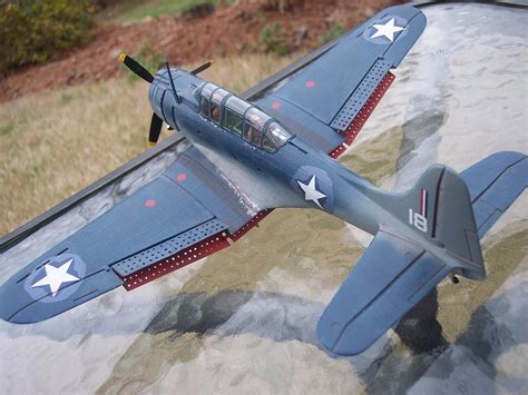 dauntless plastic model airplane kit  scale