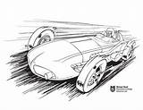 Roadster Indy sketch template
