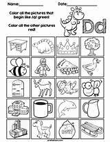 Worksheets Consonants Kindergarten Letter Initial Color Worksheet Teacherspayteachers Phonics Preschool Activities sketch template