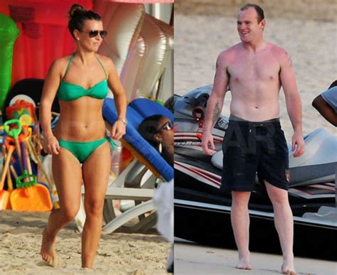 pictures of kai rooney coleen rooney in a green bikini