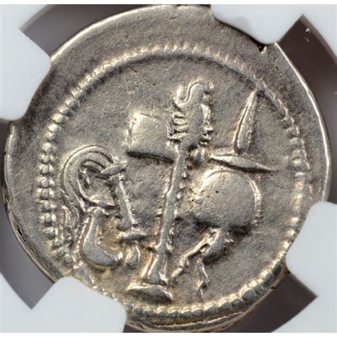 Ngc Vf Julius Caesar Elephant Roman Silver Denarius Coin
