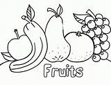 Fruits Vegetable sketch template