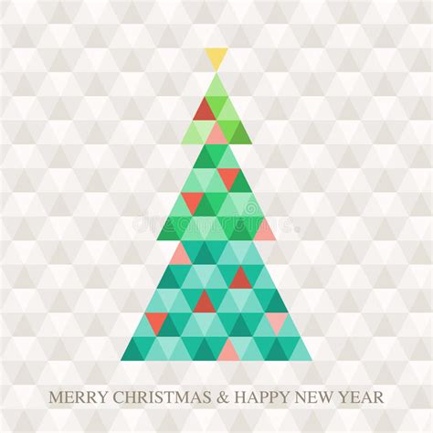 christmas tree hexagon pattern stock vector illustration  backdrop