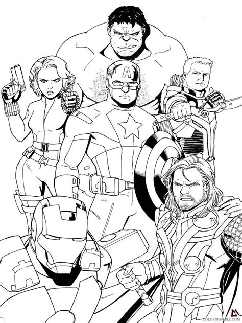 marvel printable coloring pages