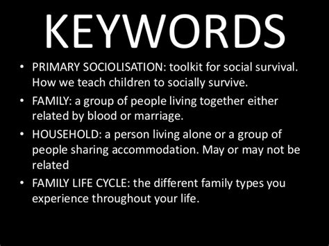 family types sociology