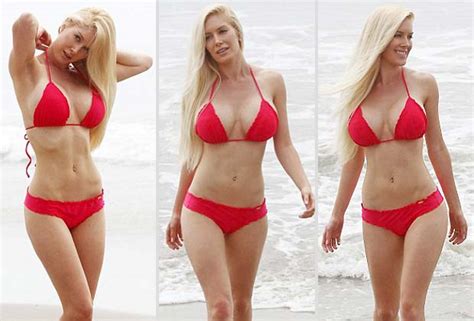 heidi montag shows off her surgically enhanced body