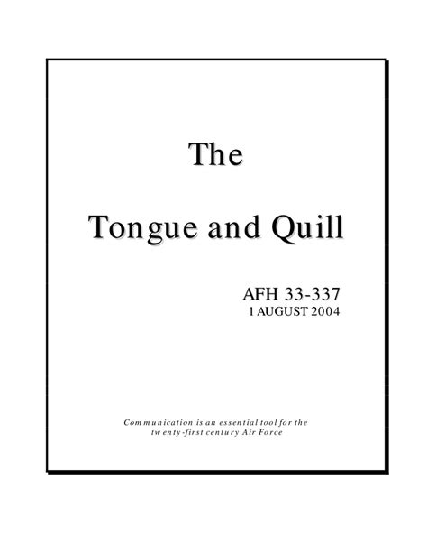 tongue  quill mfr