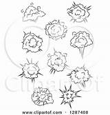 Comic Vector Poofs Explosions Bursts Illustration Royalty Clipart Seamartini Graphics Regarding Notes sketch template