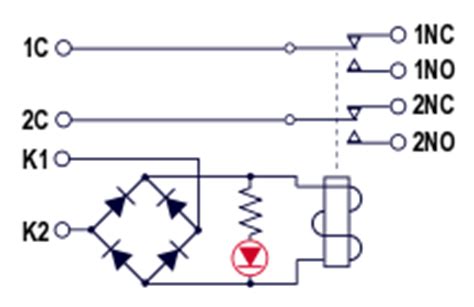 dpdt relay  screw terminals  led indicator light