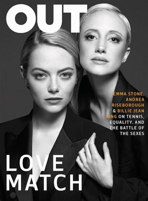 Emma Stone And Andrea Riseborough Suit Up For Out Magazine