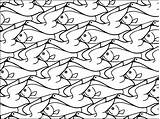 Tessellation Coloring Pages Drawing Getdrawings sketch template