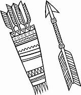 Flechas Flecha Indigena Indias Nicepng sketch template