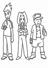 Medabots Coloring Human Characters Printable Pages Kids sketch template