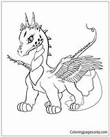 Baby Dragon Pages Coloring Color Online sketch template