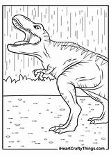 Jurassic Printable Iheartcraftythings Raptor Velociraptor sketch template